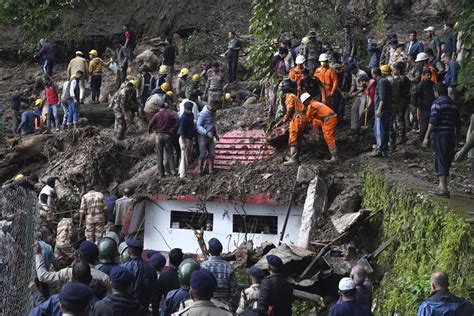Heavy rains trigger floods and landslides in India’s Himalayan region, leaving at least 16 dead